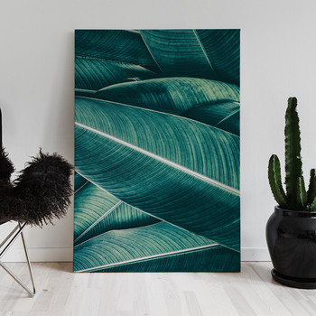 Canvastavla Banana leaf close