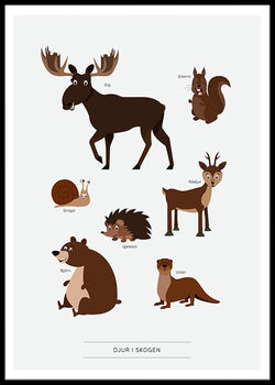 Faktatavla Djur i skogen